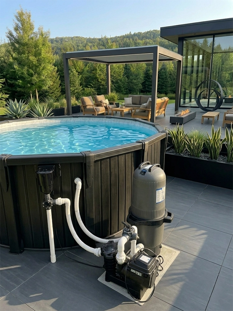 Piscine/filtreur/photo